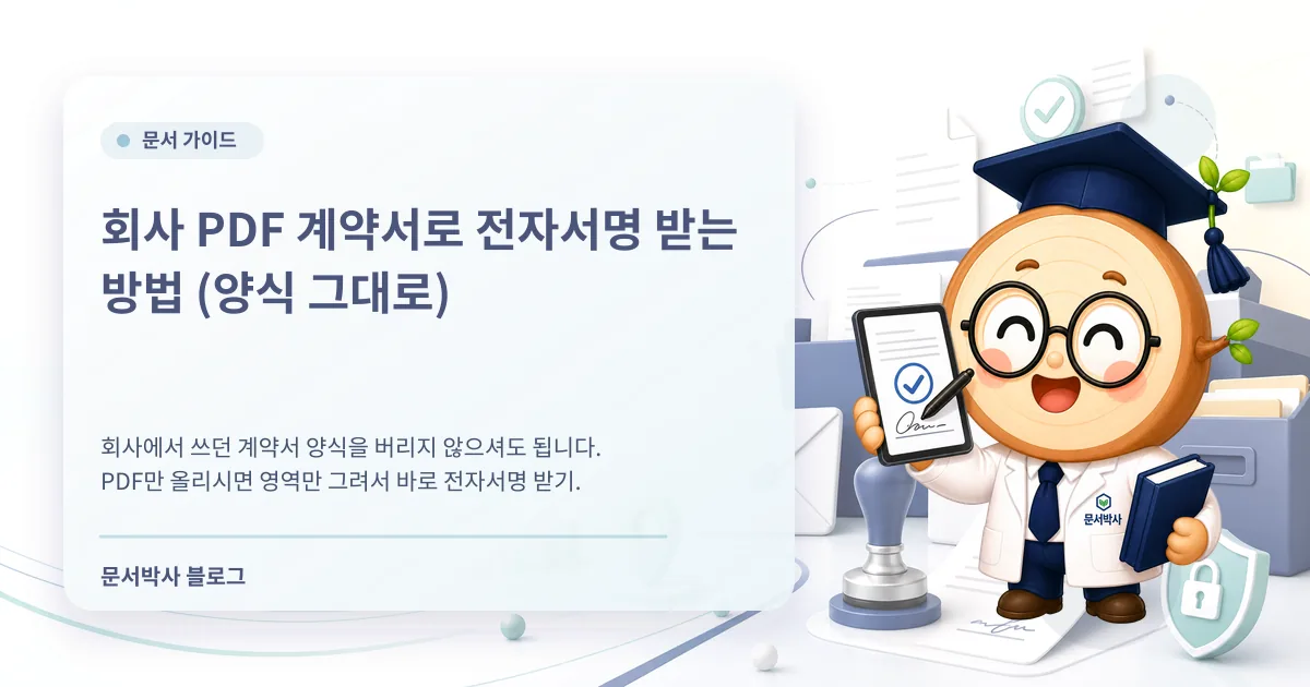 PDF 계약서 전자서명 배너